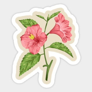 Hibiscus 2 Botanical Sticker